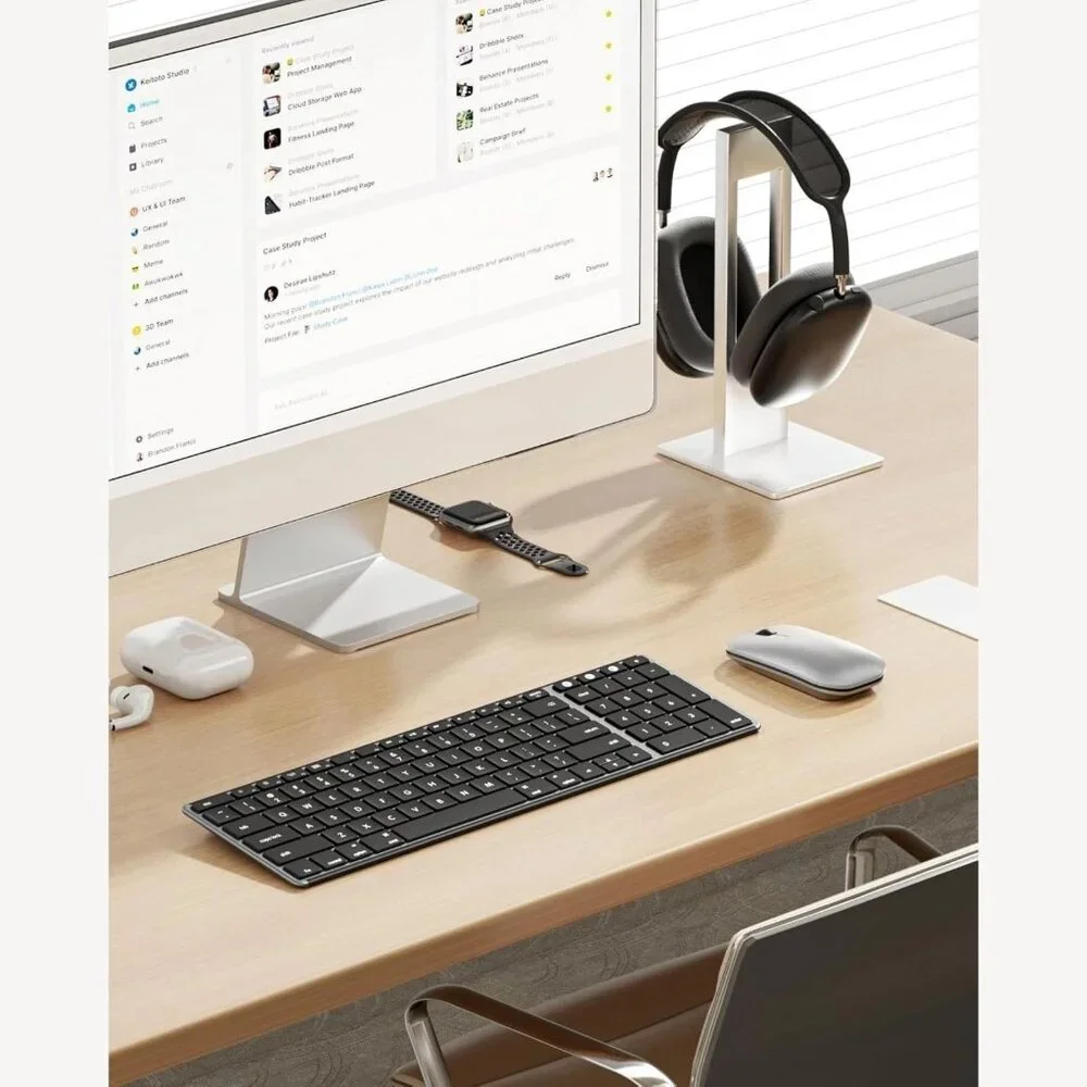 Seenda Wireless Bluetooth Keyboard Mouse  Mac Multi-Device Rechargeable